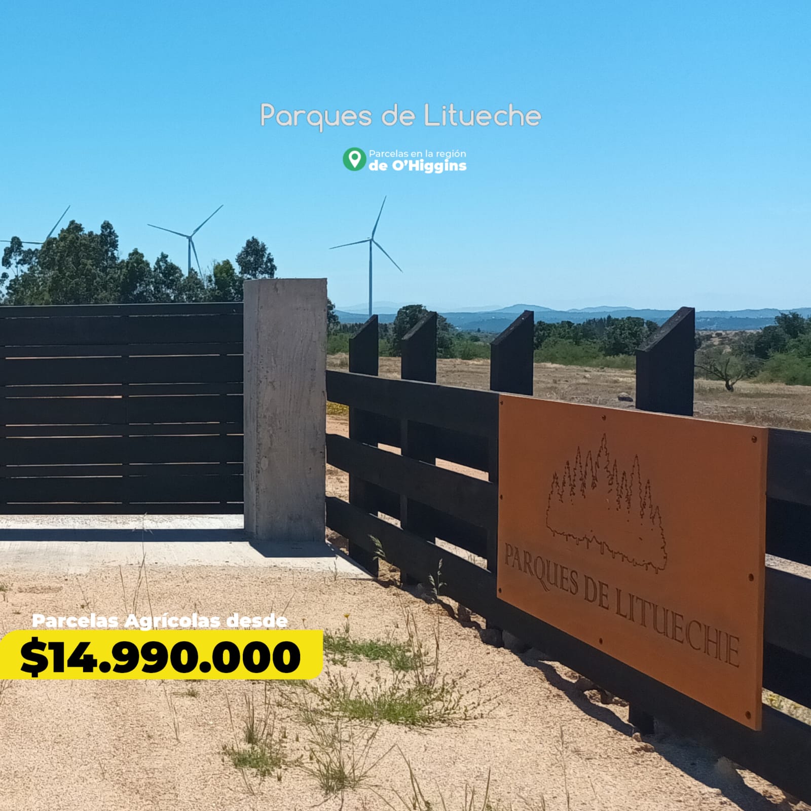 Parcelas en venta en Parques de Litueche